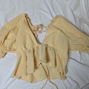 Shop Cider blouse in pastel yellow
